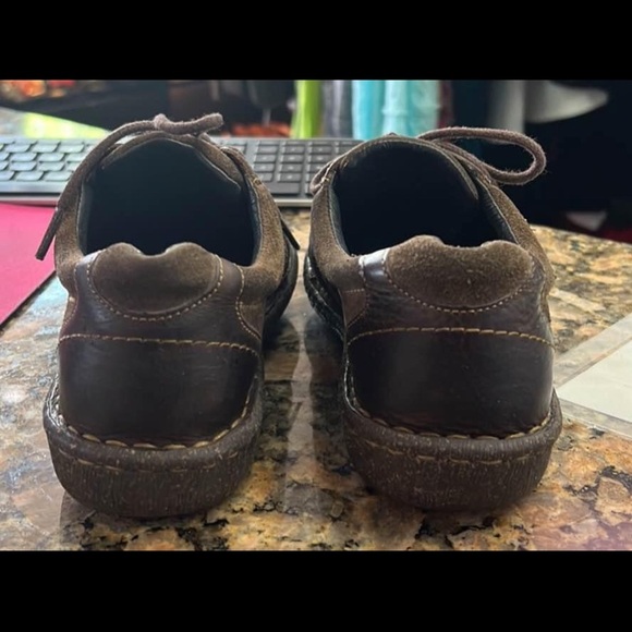 Born Melissa Leather Suede Oxford Shoes Brown Size 6.5 - Picture 2 of 3